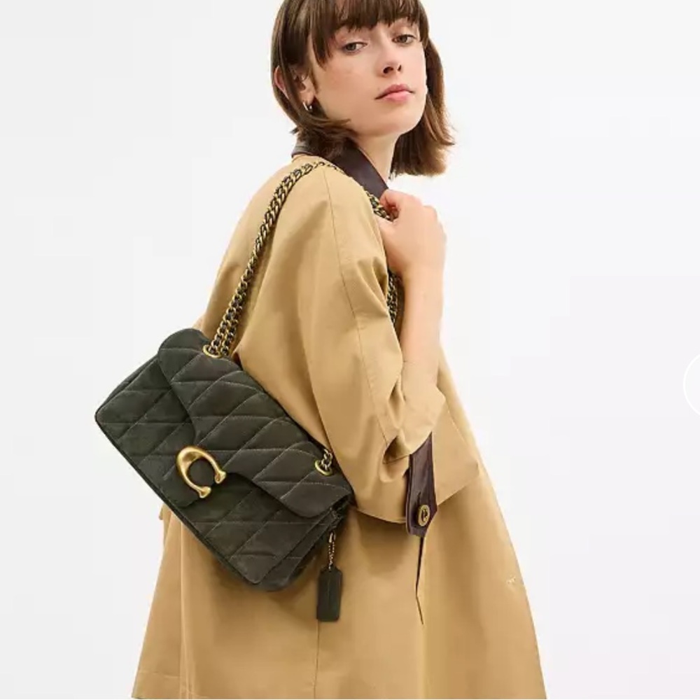 COACH Tabby Shoulder Bag 26 in Olive Green